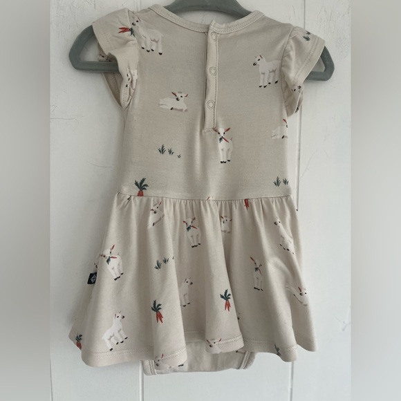 Kyte Baby Twirl Bodysuit Dress Bamboo Easter Goats Size 3-6 Months - Picture 10 of 14